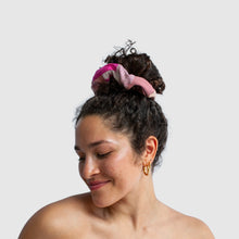 Load image into Gallery viewer, pink &#39;all-over reroll&#39; scrunchie
