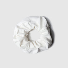 Load image into Gallery viewer, white &#39;all-over reroll&#39; scrunchie
